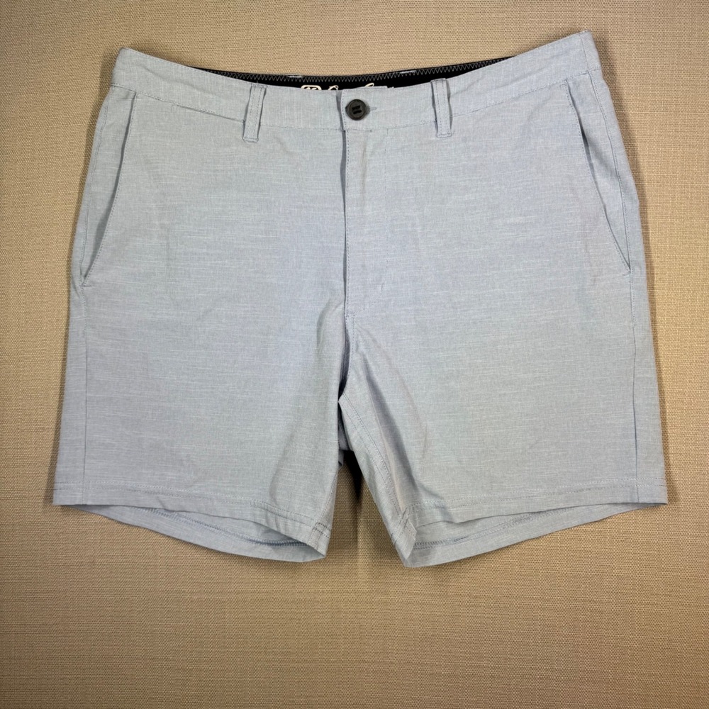 Quiet Storm Mens Hybrid Shorts Blue Size 35 Golf